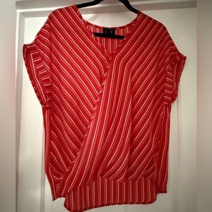 W5 Red and White Striped Blouse